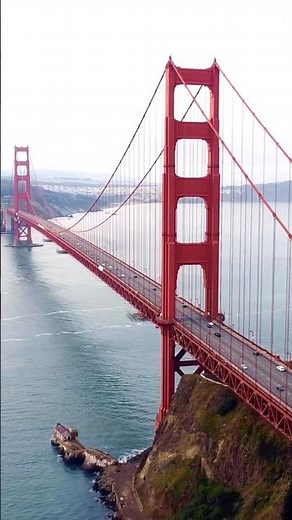 A Giant Above the Clouds: GOLDEN GATE! 🌉☁️ #shorts
