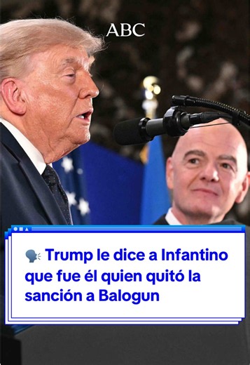 Trump dice a Infantino que él quitó la sanción a Balogun
