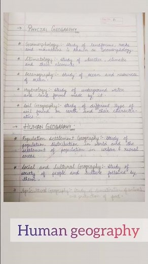 🌎Geography #class_11 Chapter _1 Geography as a Discipline #notes