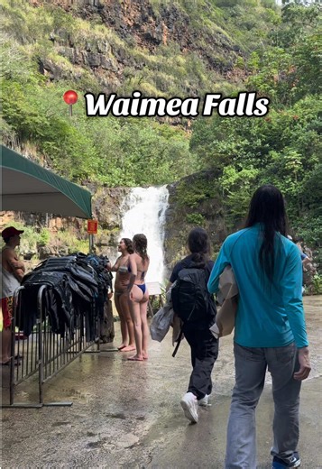 📍 Waimea Falls Hawaii has some of the most beautiful waterfall hikes I’ve ever seen, but a lot of them don’t allow you to get in the water. Waimea Falls lets you go swimming right at the base of the waterfall! The water is cold, but so refreshing. Heads up, entry is $25 per person, but so worth it 🤙🏽 Tag a friend you’d go here with 🏝️ #waimeafalls #northshore #northshoreoahu