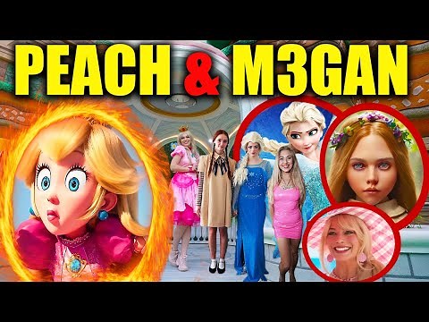 PRINCESS PEACH from SUPER MARIO BROS. MOVIE & M3GAN vs ELSA & BARBIE! (Full Battles)