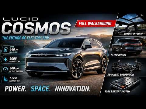 🔥 Lucid Cosmos 2027 – The Future of Luxury Electric SUVs! | Full Walkaround, Interior & Battery