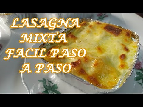 Lasagna Facil y rapida - Receta de lasaña paso a paso