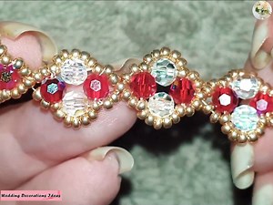 How to Make Beautiful Bracelet with Faceted Round Beads | Wedding Decoration Ideas