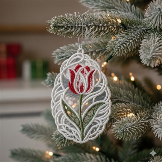 FSL Tulip - Free Standing Lace Machine Embroidery Designs Instant Download 4x4 Hoop SCA0255-005 - Etsy Australia