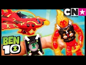 Ben 10 Toy Play For Kids | HEATBLAST’S ROCKET FLYER ALIEN VEHICLE Breaks The Ice | Cartoon Network