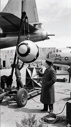 Professor Fatalis prepara a Bomba de Plutônio "Fat Man" em 09 de agosto de 1945.