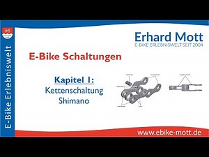 E-Bike Schaltungen | Kap.1 | Shimano Kettenschaltung Vorteile & Nachteile | Erhard Mott Lauda