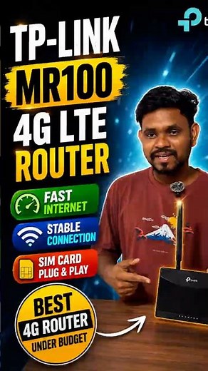 TP-Link MR100 Review ⚡ Best 4G LTE WiFi Router Under Budget? 🔥 #Shorts #tech #wifi