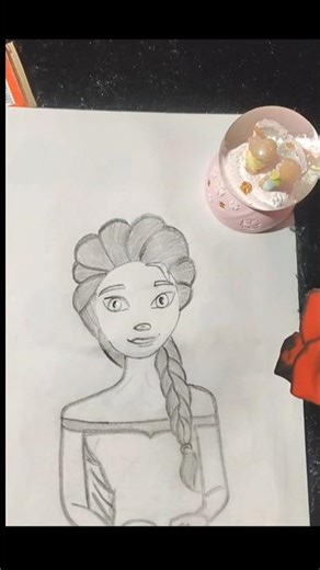How to draw Disney princesses Frozen Elsa drawing/#elsadrawing#disneyprincess#animedrawing#drawing