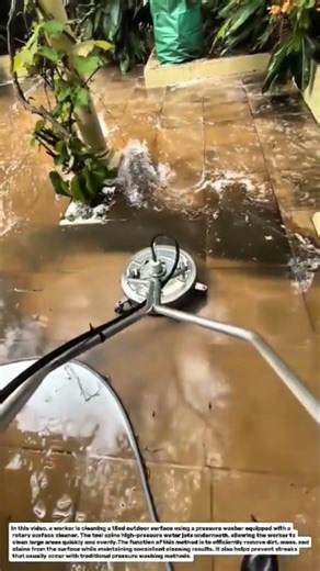 Satisfying Surface Cleaner Pressure Washing Hack | Fast Patio Cleaning Technique.