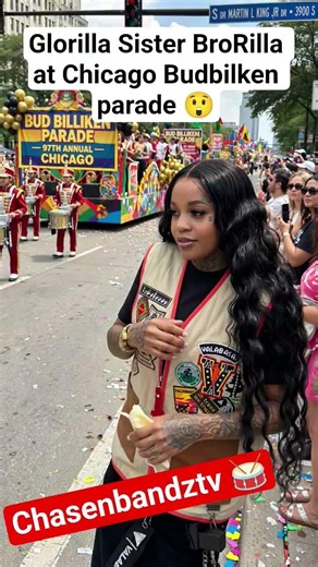 glorilla Sister BRORILLA Is At the Chicago Bud Billiken Parade 😲#brorilla #glorilla #celebrity