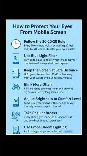 How to Protect Your Eyes from Mobile Screen 👀📱 | 7 Simple Tips #eyesafety