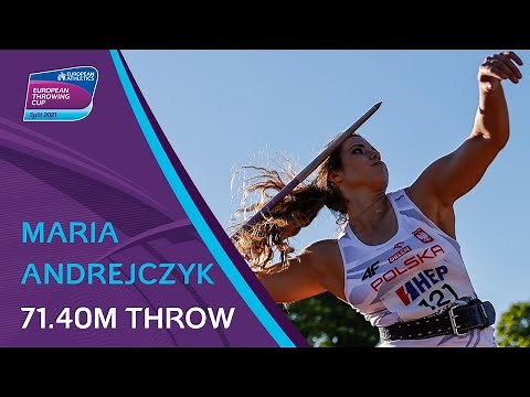 Maria Andrejczyk’s 71.40m javelin throw | Split 2021
