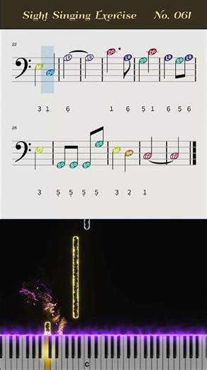 Daily Sight-Singing Exercise No.061 | Dotted rhythm and sixteenth notes