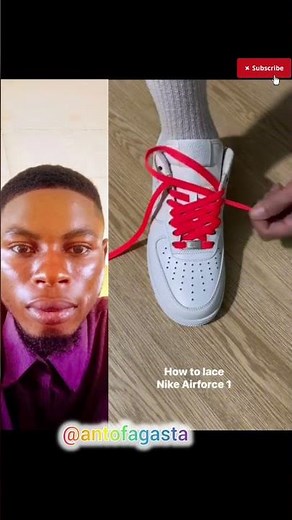 How to diamond 💎 lace Nike air force 1 #howtomake #shoelaces #shoelacestyle #airforce1