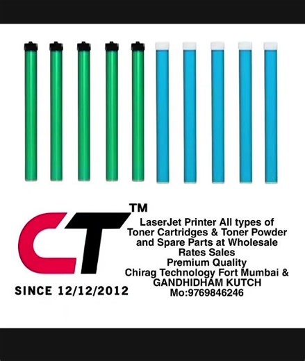 LaserJet Printer Toner Cartridges & Toner Powder and Spare Parts Chirag Technology Mo:9769846246