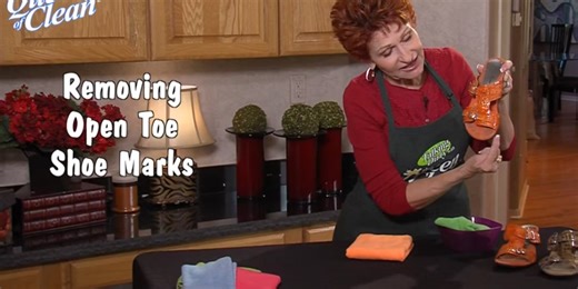 Queen of Clean: Cleaning open-toe shoe marks