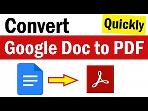 How to Convert a Google Doc to a PDF | How To Save a Google Doc as a PDF | Convert Google Doc to PDF