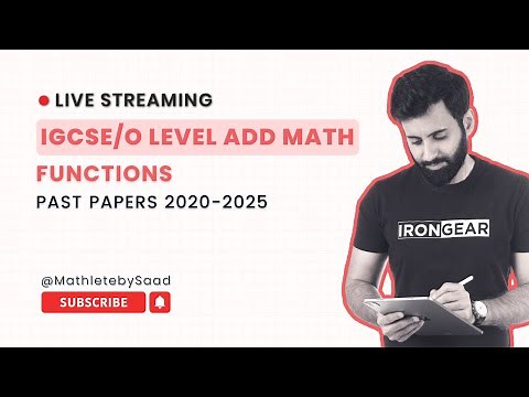 IGCSE/O Level Add Maths - Functions (Past Papers 2020-2025)