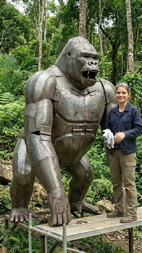 Giant Metal Gorilla Build | Mechanical Stand Power Reveal