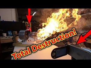 BOOM!! Running Haynes Plastic Jet on GAS - Meltdown + Explodes
