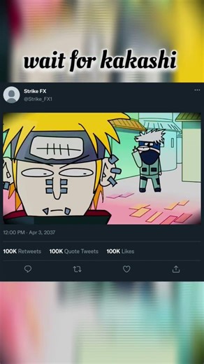 The moment Kakashi didn't back down. 🐐 #StrikeFX #amv #animeedits