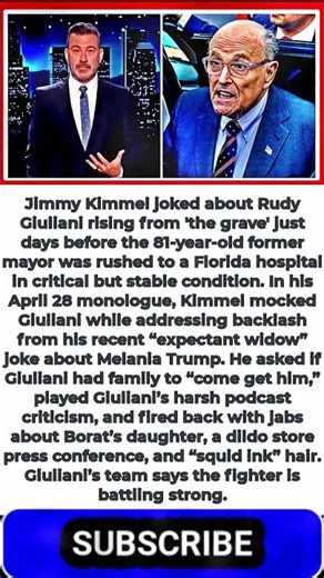 Jimmy Kimmel Joked About Rudy Giuliani Being In 'The Grave' Days Before He Was Hospitalized