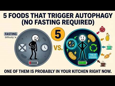 Eat THESE 5 Foods to Activate Autophagy (No Fasting Needed!) | Burn Fat & Slow Aging Naturally