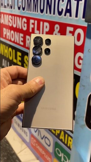 Samsung S24 Ultra Broken Crack Screen Glass Change Replace With Machine And Original Screen Repair
