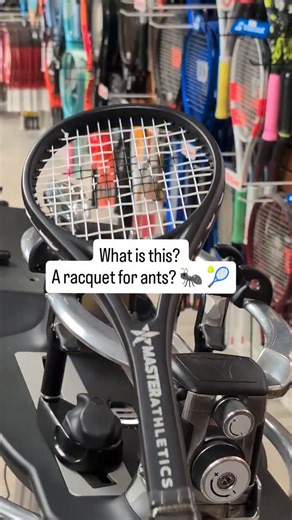 Restringing the @masterathletics T40 Lite training racquet. It helps train your focus on contact point and hitting the sweet spot. The 12x12 string pattern makes it pretty approachable for stringing, despite the 40 square inch head size. Using Multiblast at 30 lbs. #tennis #tennisplayer #asmr #satisfying #satisfyingvideo | Yourtennisbud