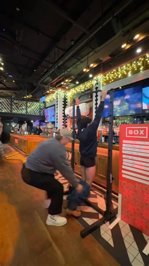 Sebastian Melrose on Instagram: "Pull your Pints!! … not your pants… Come along to the NEW sports bar on Shaftesbury Avenue - @theboxbaruk Piccadilly tonight until 9pm or tomorrow 5-9pm and beat me at the pull-up challenge to win yourself a pint and be in with a chance to win a grand prize 🤩 #ad #boxbaruk #pullyourpints"