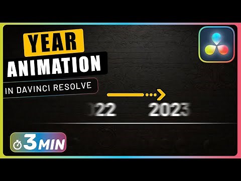 How to Create TIMELINE YEAR ANIMATION with Fusion in Davinci Resolve