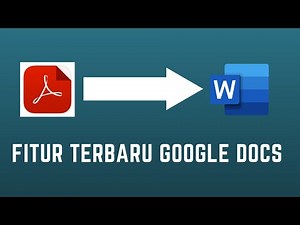 CARA MENGUBAH PDF KE WORD DENGAN GOOGLE DOCS