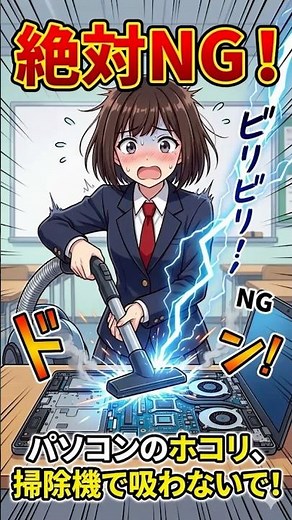 【漫画編｜初心者向け】パソコン内部の掃除方法｜ファン・通気口のホコリ除去｜重くなる原因はホコリ？