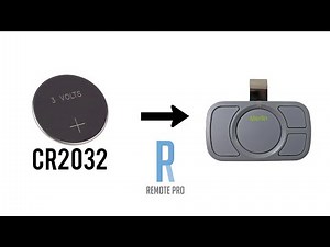 How to change/swap Battery for a Merlin+ 2.0 E964M Genuine Visor Remote