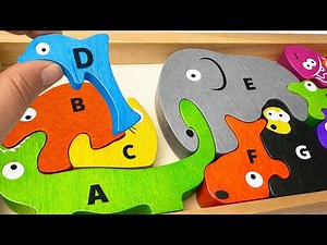 Let's Learn ABC | Best Educational Fun Toy Puzzle Compilation Video for Toddlers and Preschoolers