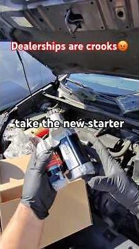 How to replace a Toyota RAV 4 starter in under 3 mins (dealerships lie😡)#dealershiphackjob