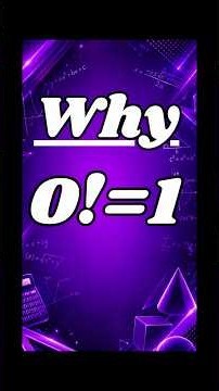 Why is 0! = 1? 🤔 | 0 Factorial Explained in 60 Seconds | Math Shorts