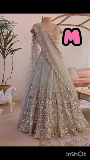 Lehenga with Letter Design 💖 | Name Letter Lehenga Stitching ✂️ | Unique Bridal 👗 #lehenga #shorts