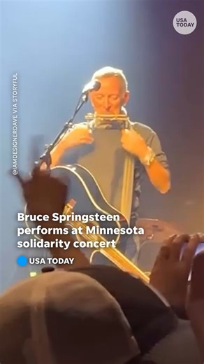 USA TODAY | "Sometimes, you have to kick them in the teeth.” Bruce Springstreen, who released his protest song "Streets of Minneapolis" this week,... | Instagram