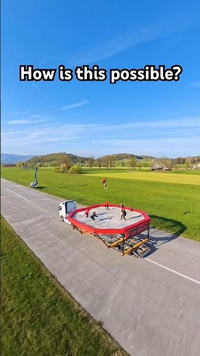 Jumping on a Moving Trampoline *30km/h*