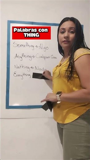 Learning Spanish? 🇪🇸Here are 4 easy words that end with “THING” in English 👇 #spanishclass
