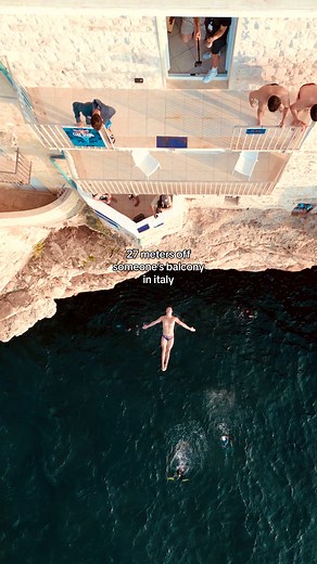 Exploring a New Cliff Diving Location in Italy