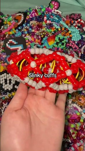 “Slinky Cuffs” 💀 Massive Kandi Cuffs #kandi #kandikid #bracelet