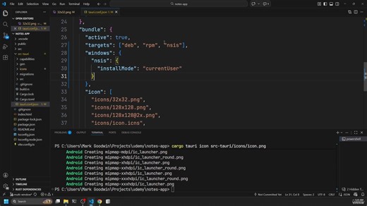 13 Cross-Platform Desktop Apps with Rust and Tauri - Icons and Release Versions