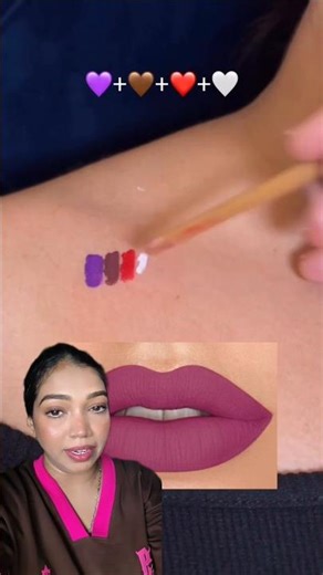 how to creat lipstick shade with mixing colours| #shorts