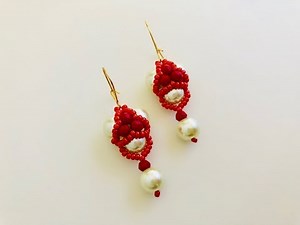 DIY Beaded Earrings. How to make beaded Earrings .
