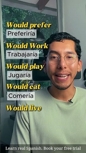 Spanish conditional tense