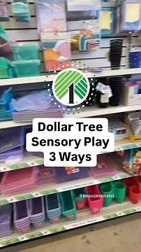 Making Sensory Bins from Dollar Tree 3 ways #sensoryplay #sensoryactivities #dollartree